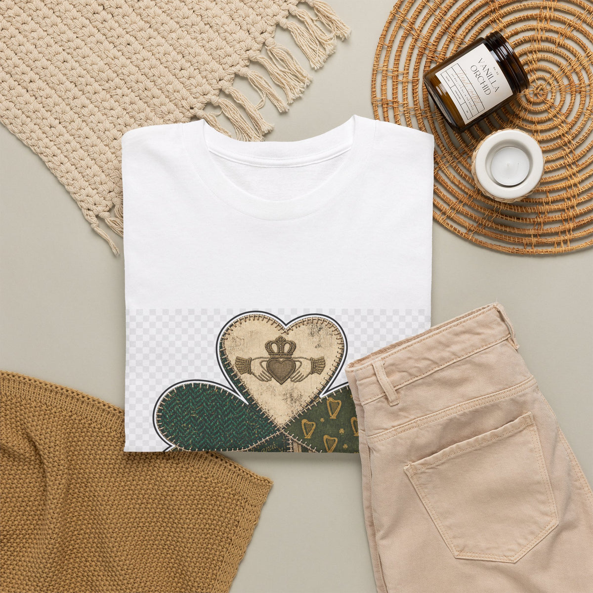 St. Patrick's Day Unisex Shamrock Graphic Tee – Lucky Gift