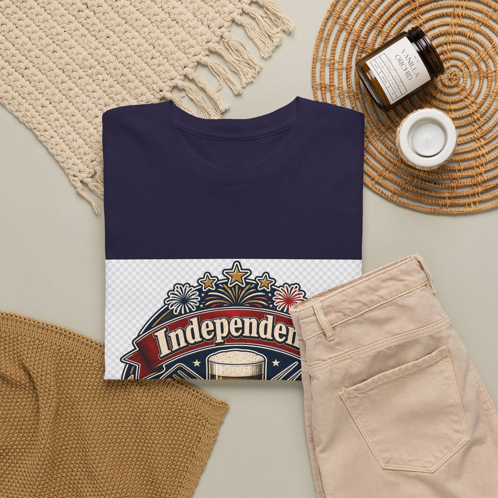 Independence Day Patriotic USA Flag Tee for Adults