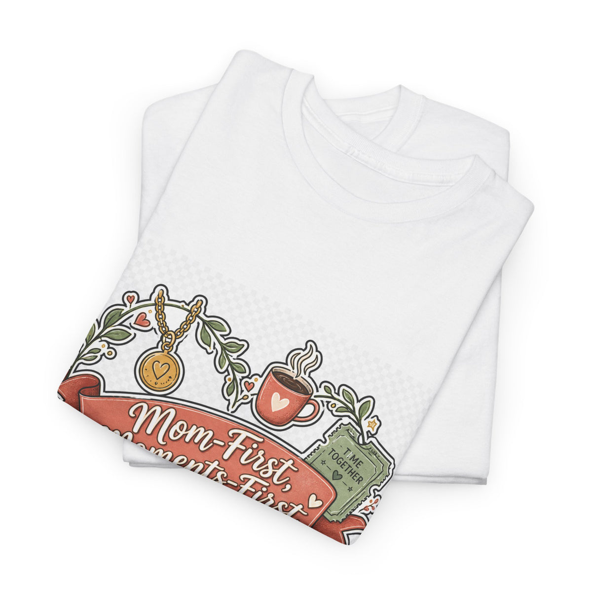 Mother's Day Floral Heart Tee — Perfect Mom Gift for Loving Moms