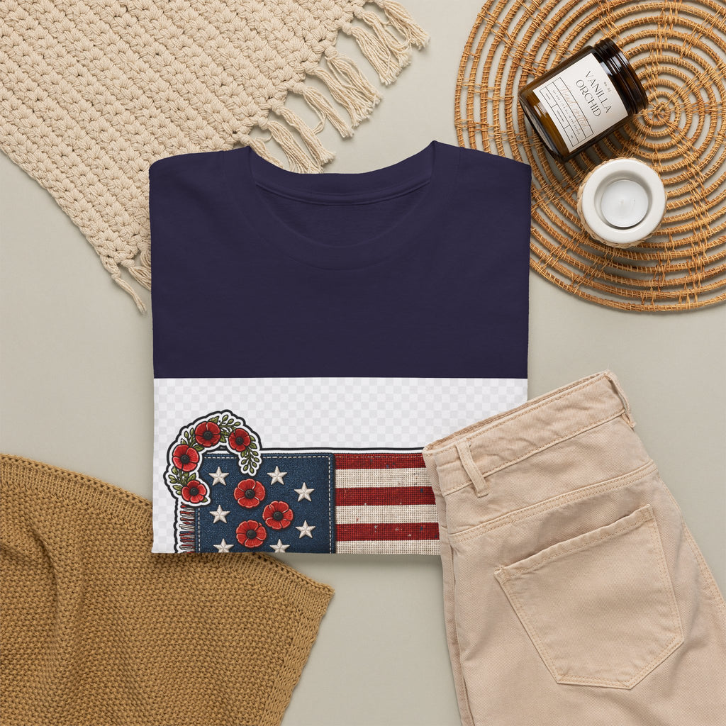Memorial Day Patriotic Tribute Shirt — Unisex Flag Tee