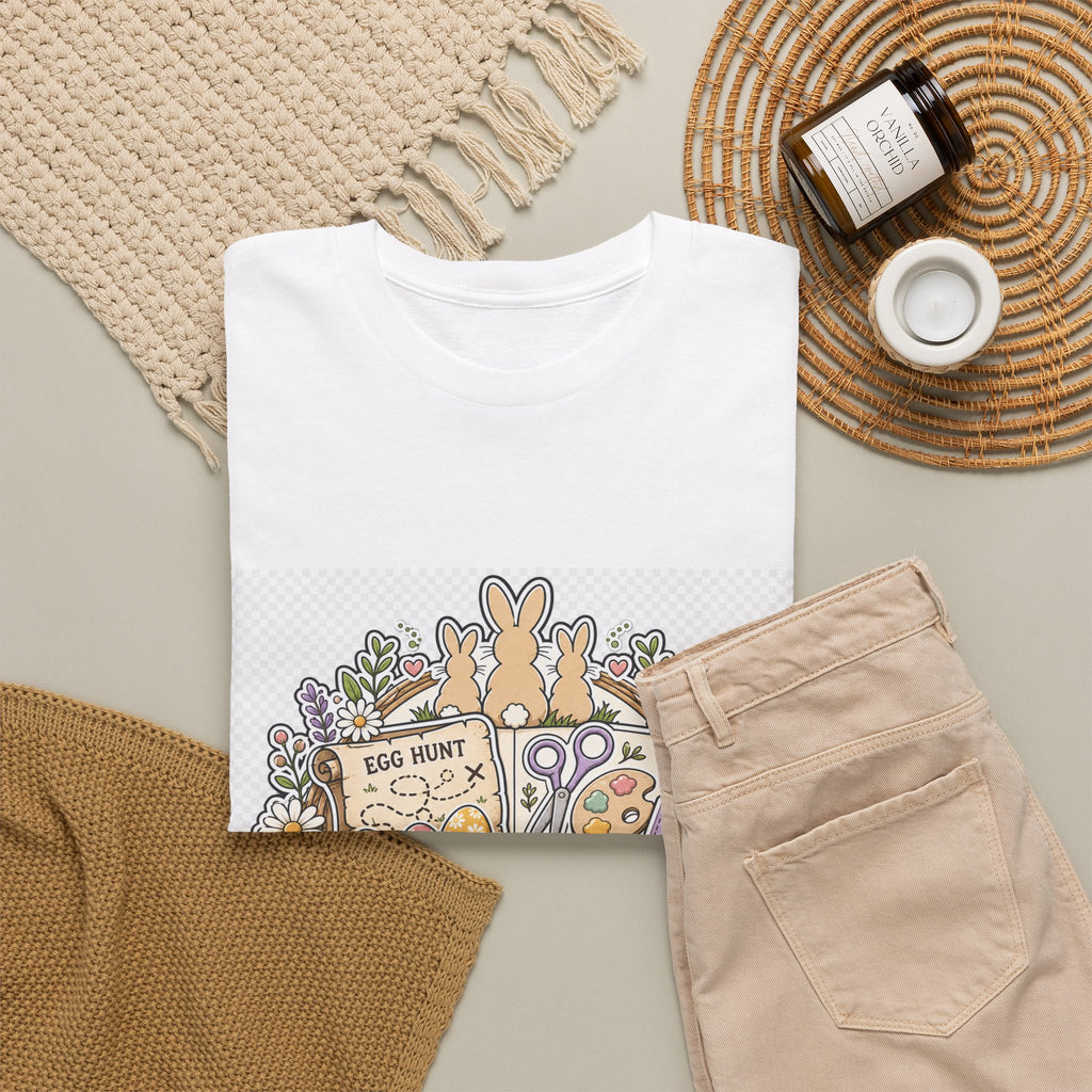 Easter Sunday Floral Bunny & Egg Tee - Matching Family Shirts