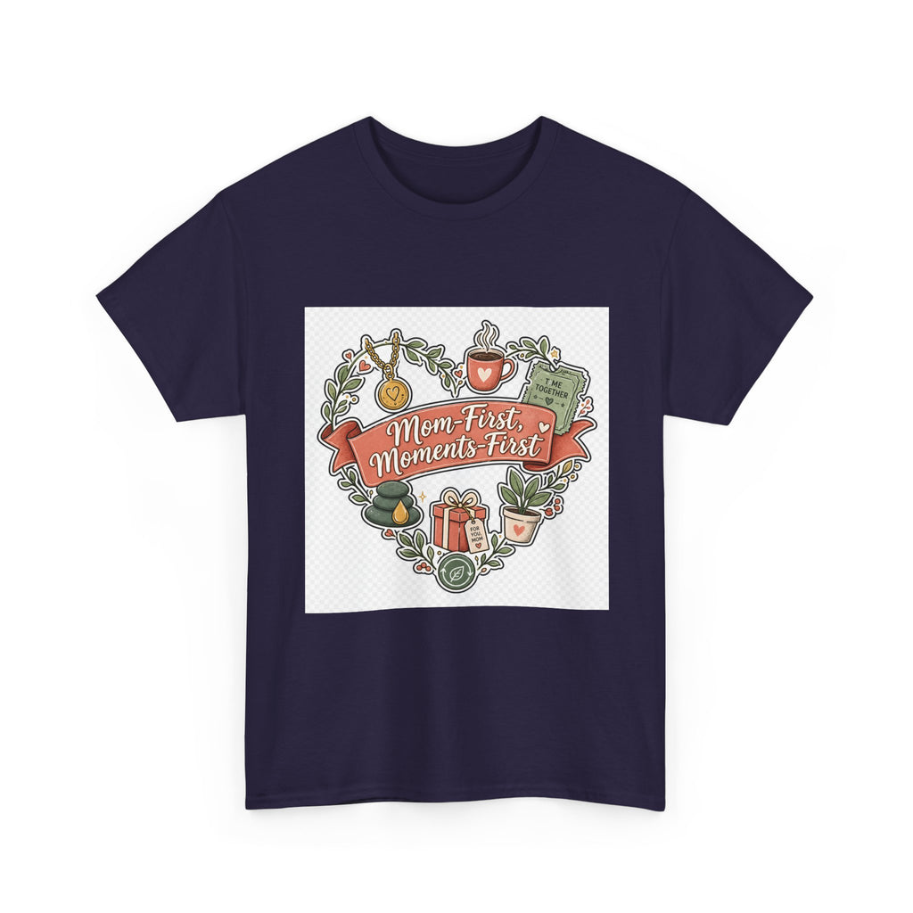 Mother's Day Floral Heart Tee — Perfect Mom Gift for Loving Moms