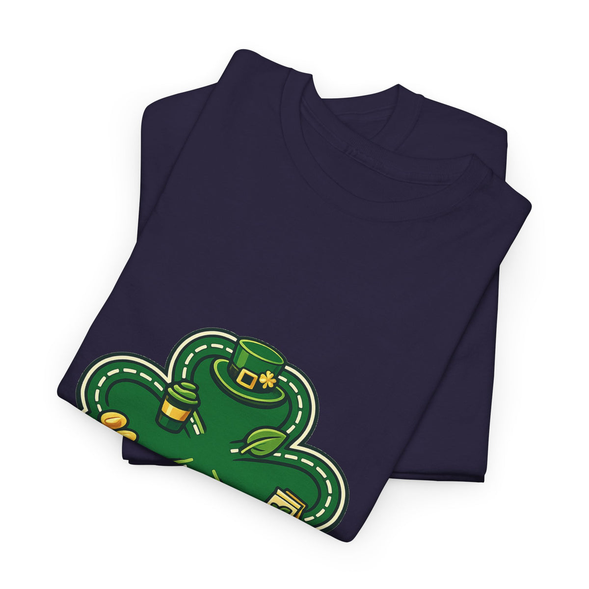 St Patrick's Day Graphic Tee for Adults – Shamrock Design