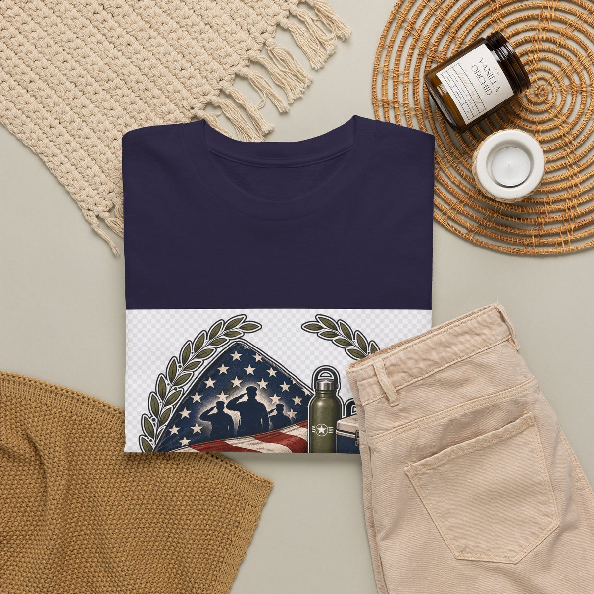 Memorial Day Patriotic Flag Tee for Veterans & Families