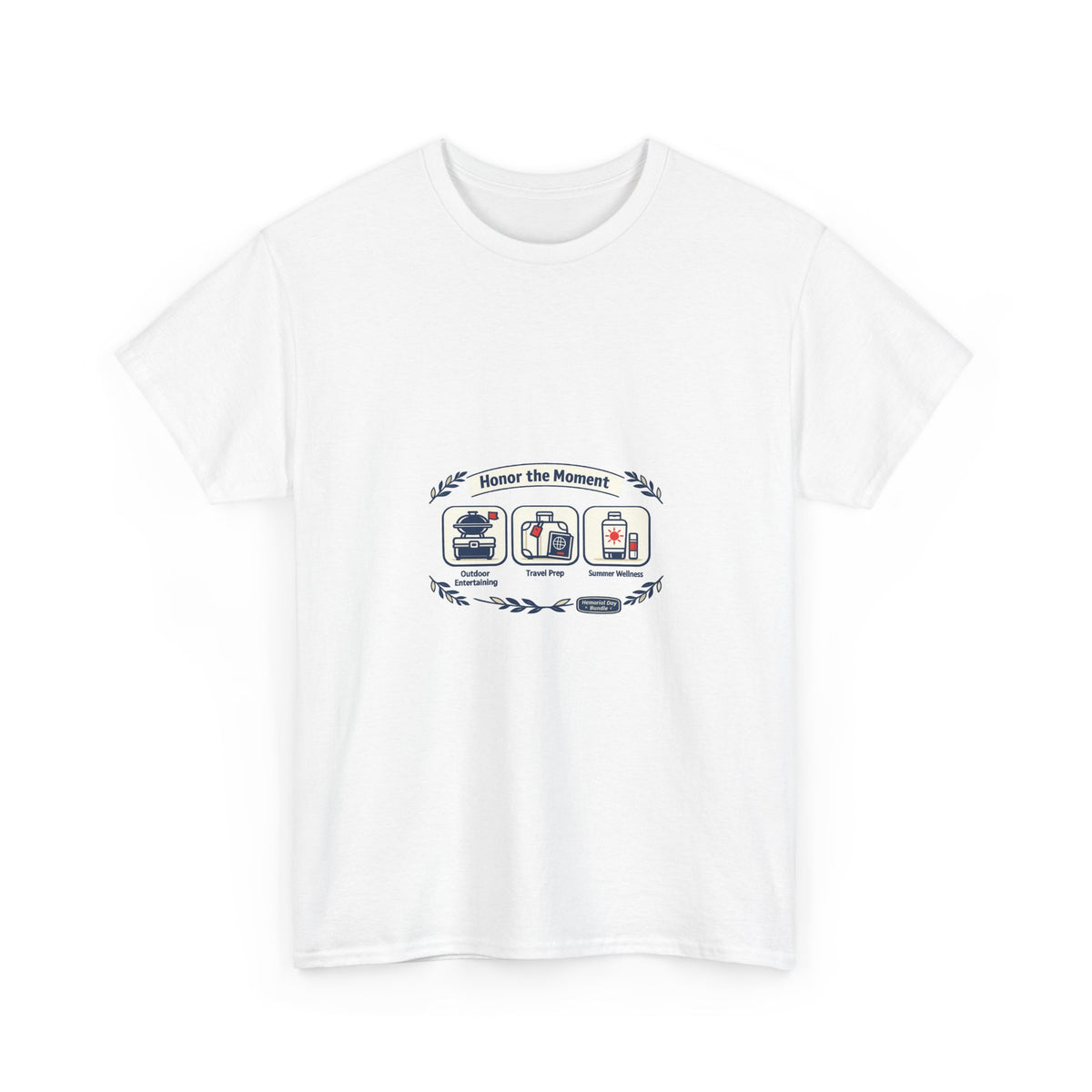 Memorial Day Tee for Veterans and Families - Respectful Flag Art