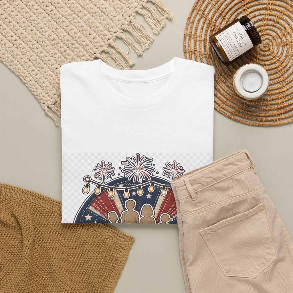 Independence Day Patriotic Graphic Tee for Unisex Adults