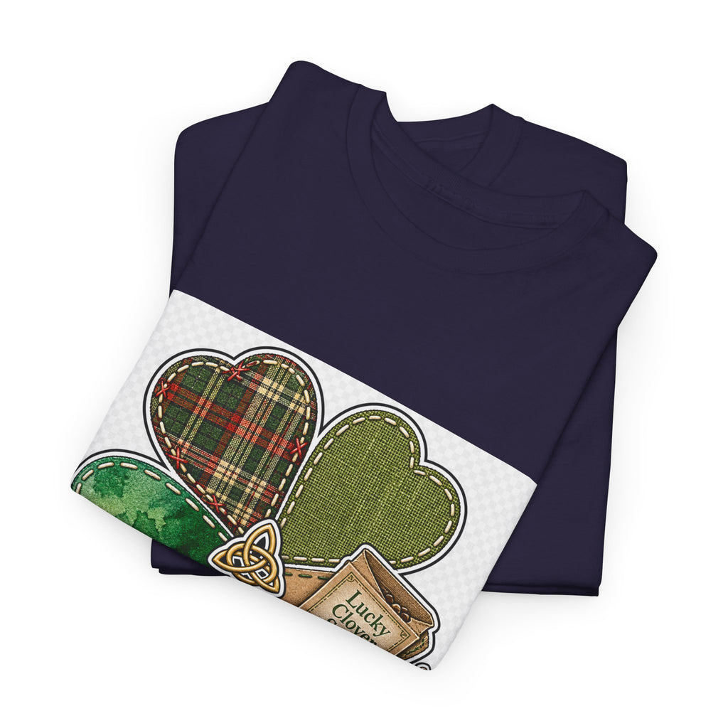 St. Patrick's Day Lucky Shamrock Club Tee for Adults