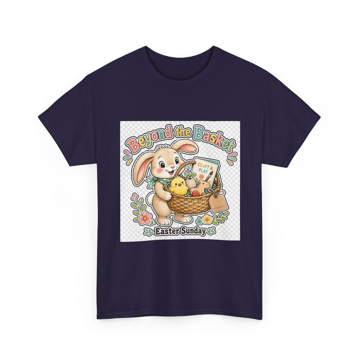 Easter Sunday Tee for Families - Cute Bunny Design
