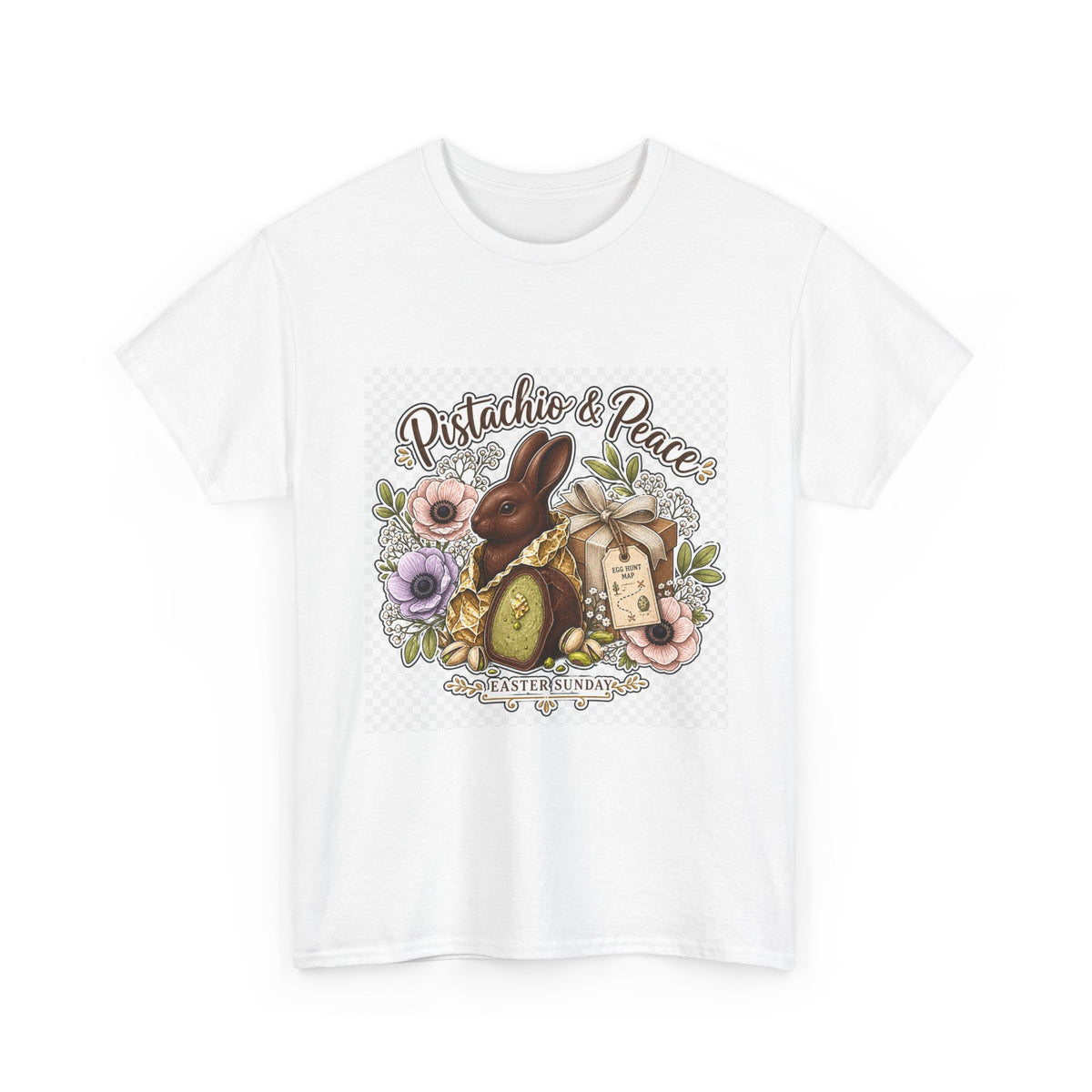 Easter Sunday Floral Bunny Tee for Family Egg Hunt & Gifts