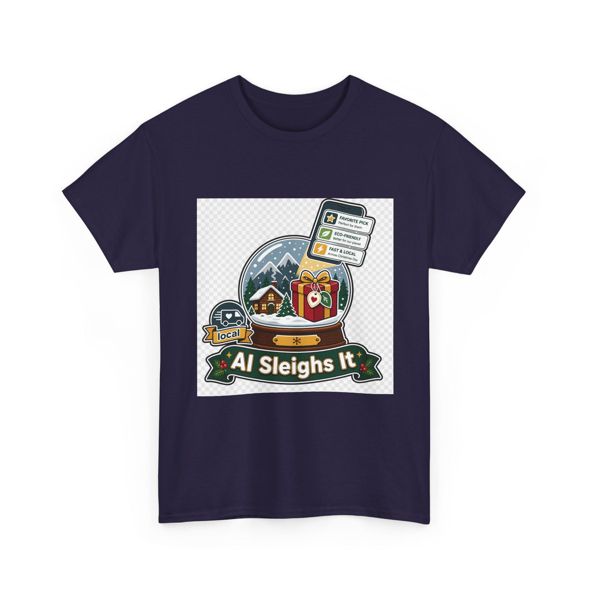 Christmas Day Cozy Cabin Graphic Tee - Family Holiday Gift