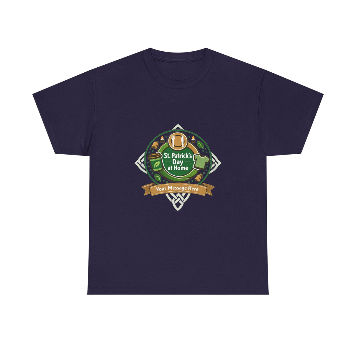 St. Patrick's Day Tee for Women – Shamrock Rainbow Graphic
