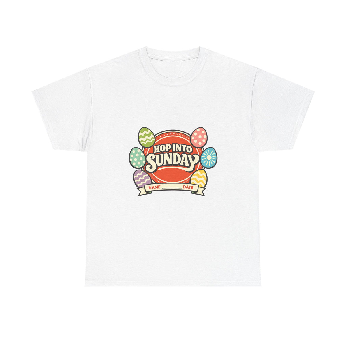 Easter Sunday Shirt for Adults – Spring Bunny Eggs Design