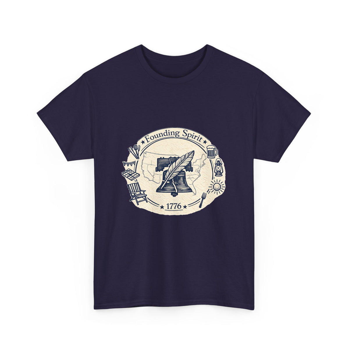 Independence Day Shirt for Adults – Patriotic Fireworks Graphic Tee