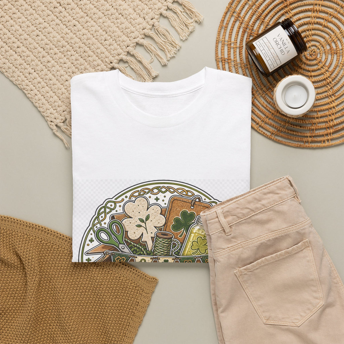 St. Patrick's Day Lucky Shamrock Beer Graphic Tee for Adults