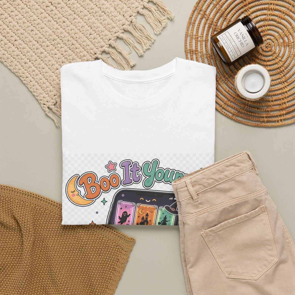 Halloween Shirt for Adults - Spooky Pumpkin Skull Design