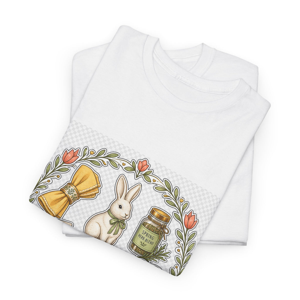 Easter Sunday T-Shirt for Family — Pastel Bunny & Egg Design