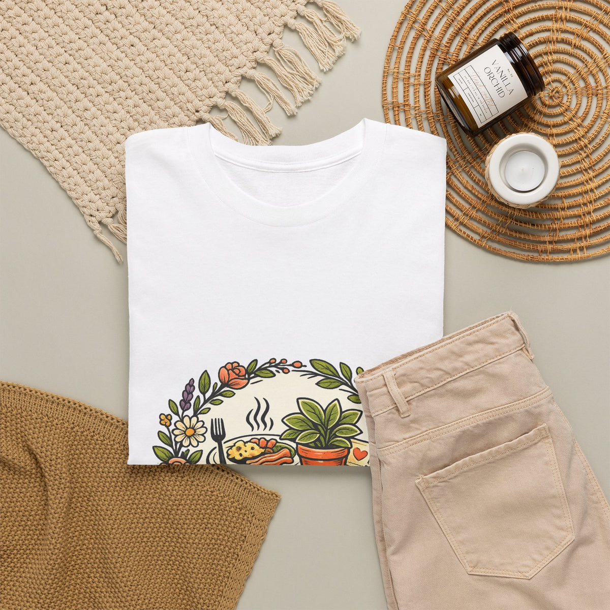Mother's Day Gift Shirt for Mom — Floral Heart Graphic Tee