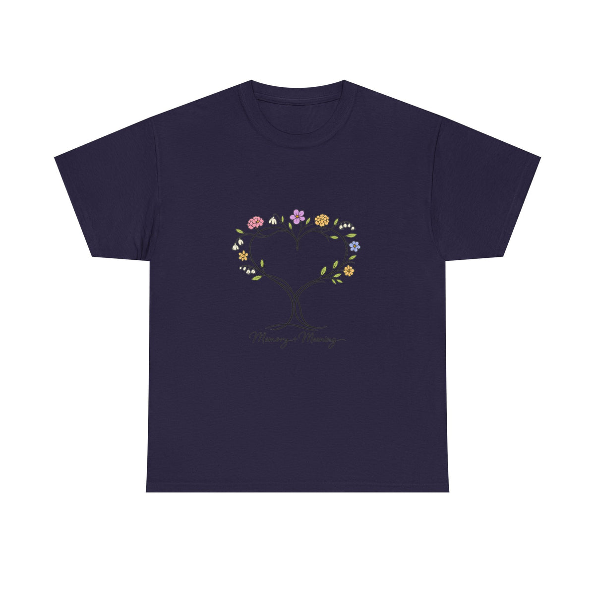 Mother's Day Shirt for Moms - Floral Heart Design Gift