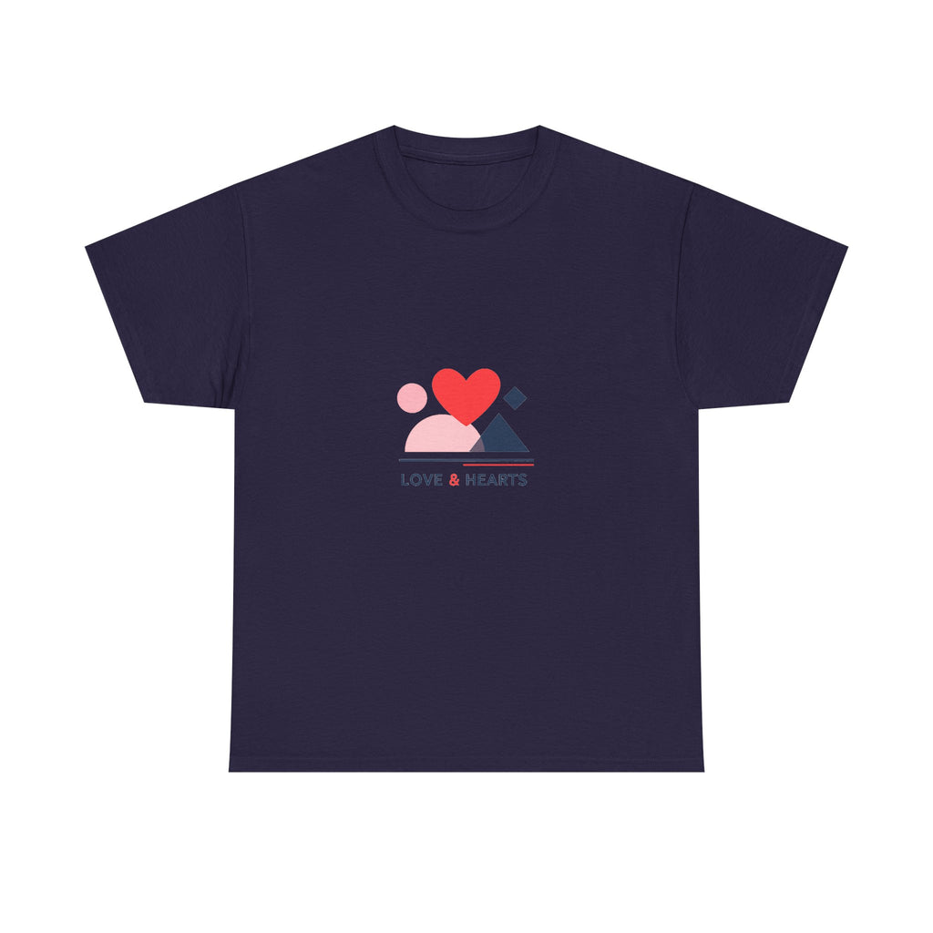 Valentine's Day Shirt for Him or Her – Modern Heart Design Tee