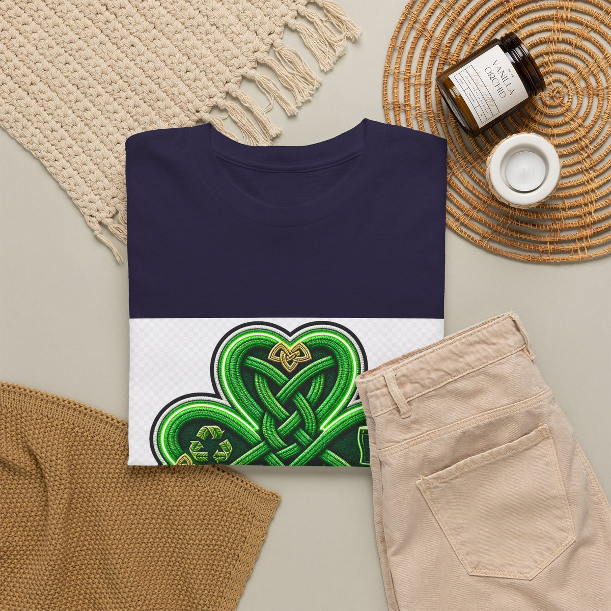 St. Patrick's Day Lucky Shamrock Tee for Dad & Family