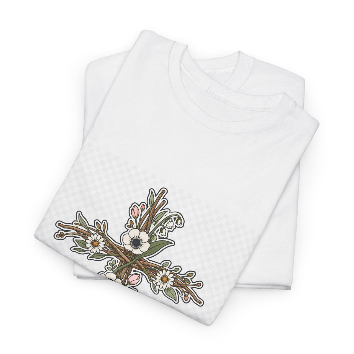 Easter Sunday Floral Bunny Tee for Women | Spring Gift