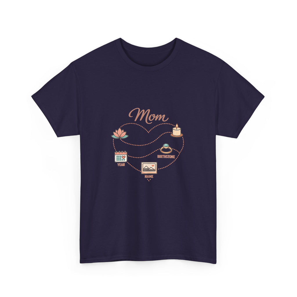 Mother's Day Shirt for Moms - Floral Heart Design Gift
