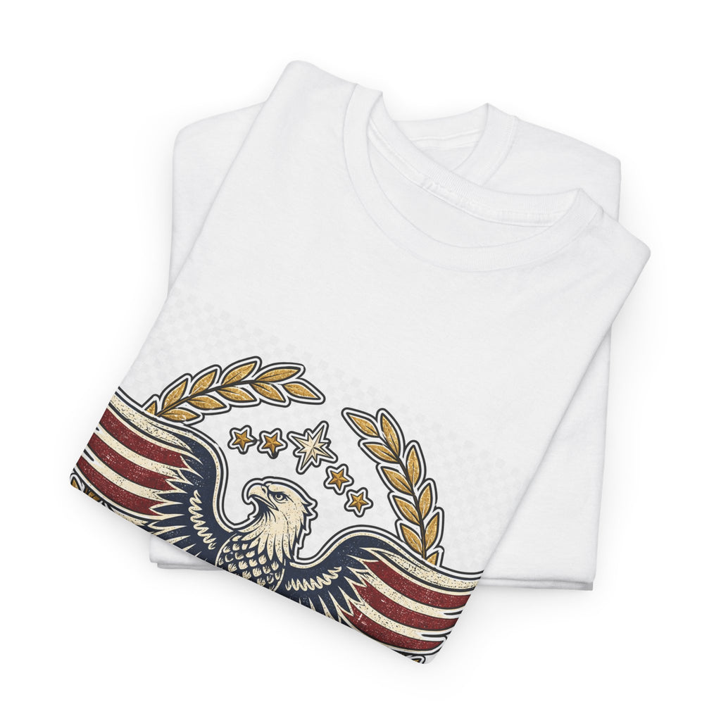 Independence Day T-Shirt for Patriotic Adults — Vintage Flag Graphic