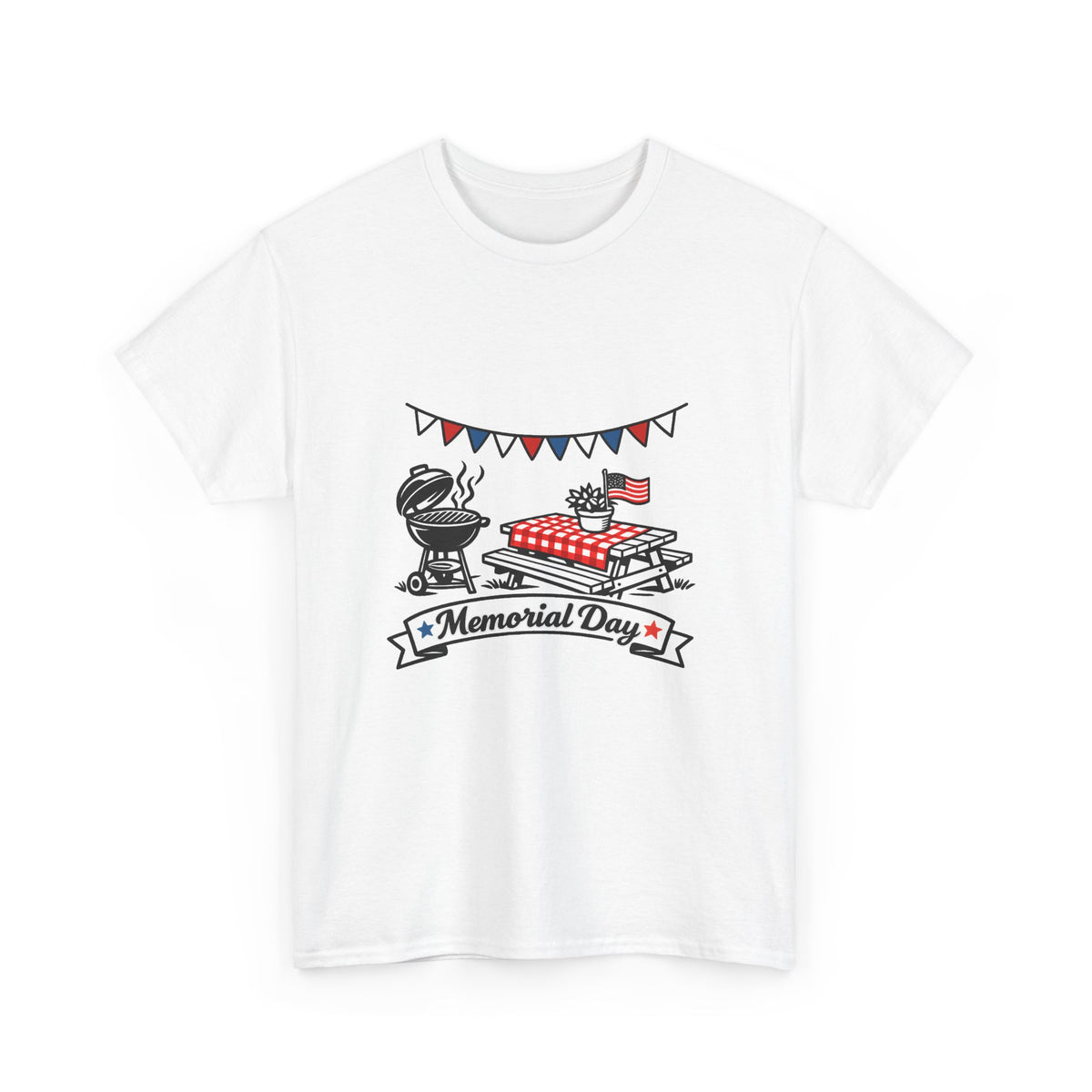 Memorial Day Shirt for Veterans - Patriotic Tee with Stars & Stripes