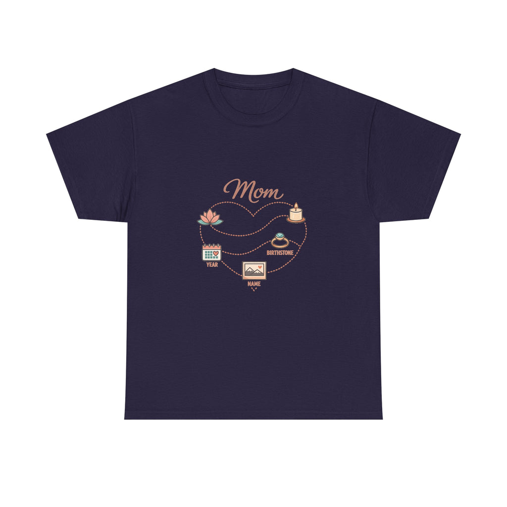 Mother's Day Shirt for Moms - Floral Heart Design Gift