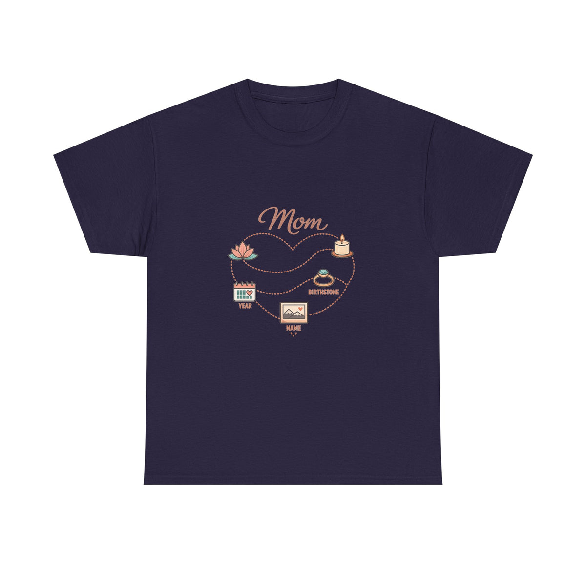 Mother's Day Shirt for Moms - Floral Heart Design Gift