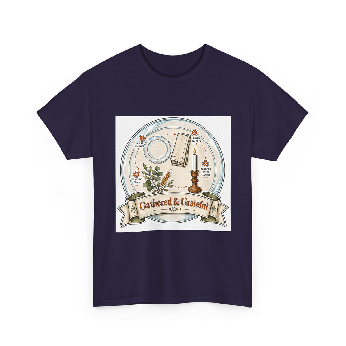 Thanksgiving Day Harvest Turkey Graphic Tee for Family