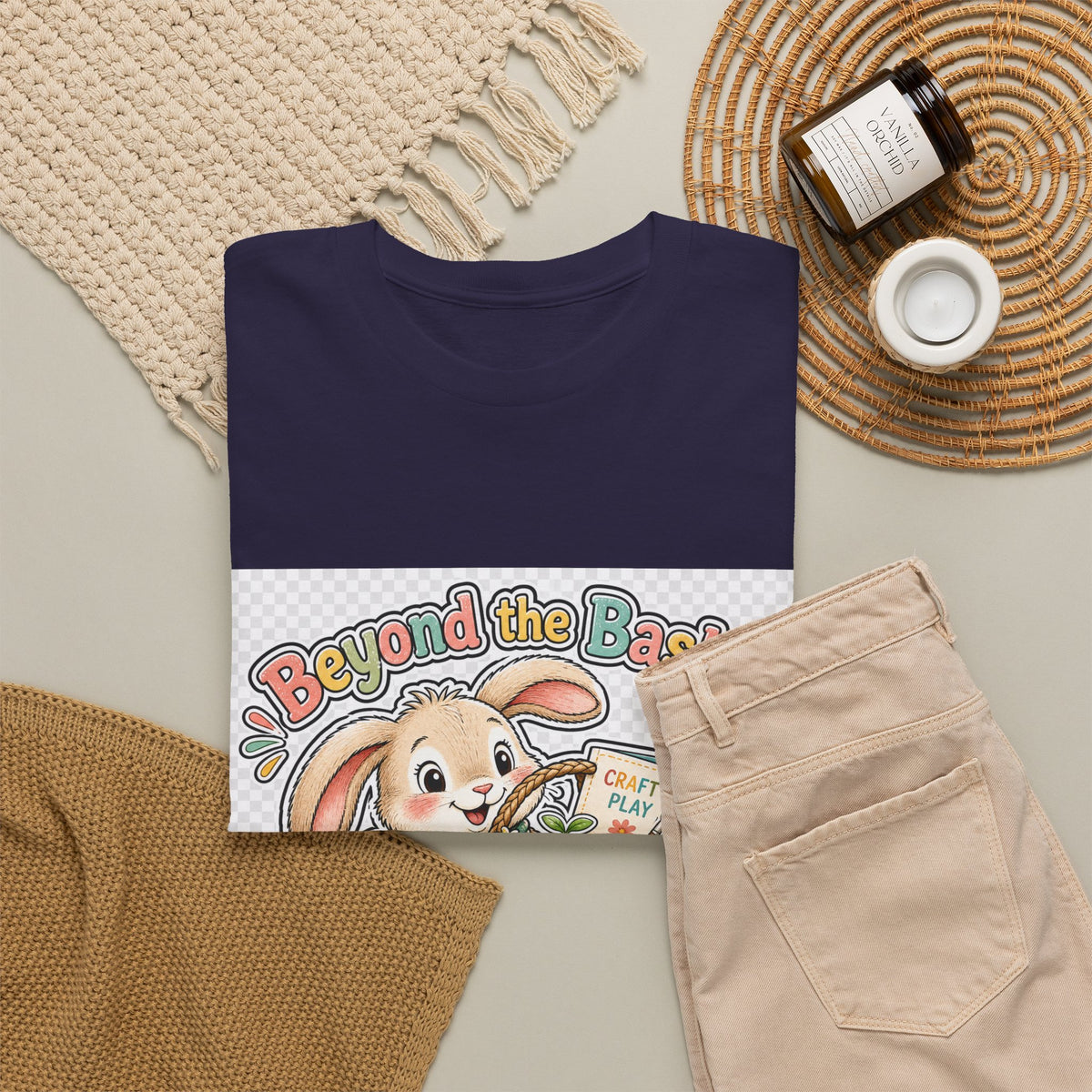 Easter Sunday Tee for Families - Cute Bunny Design