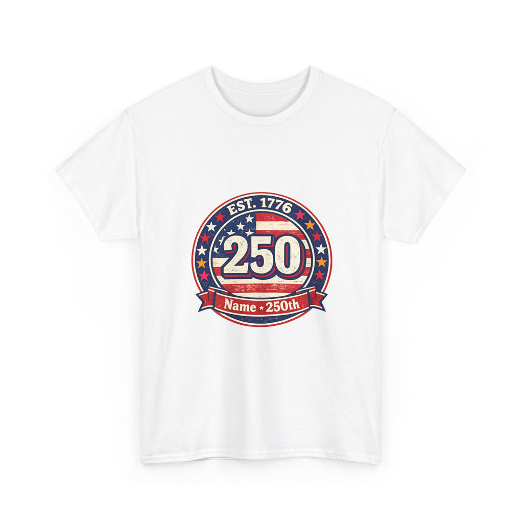Independence Day Patriotic Tee with Fireworks Graphic for 4th of July