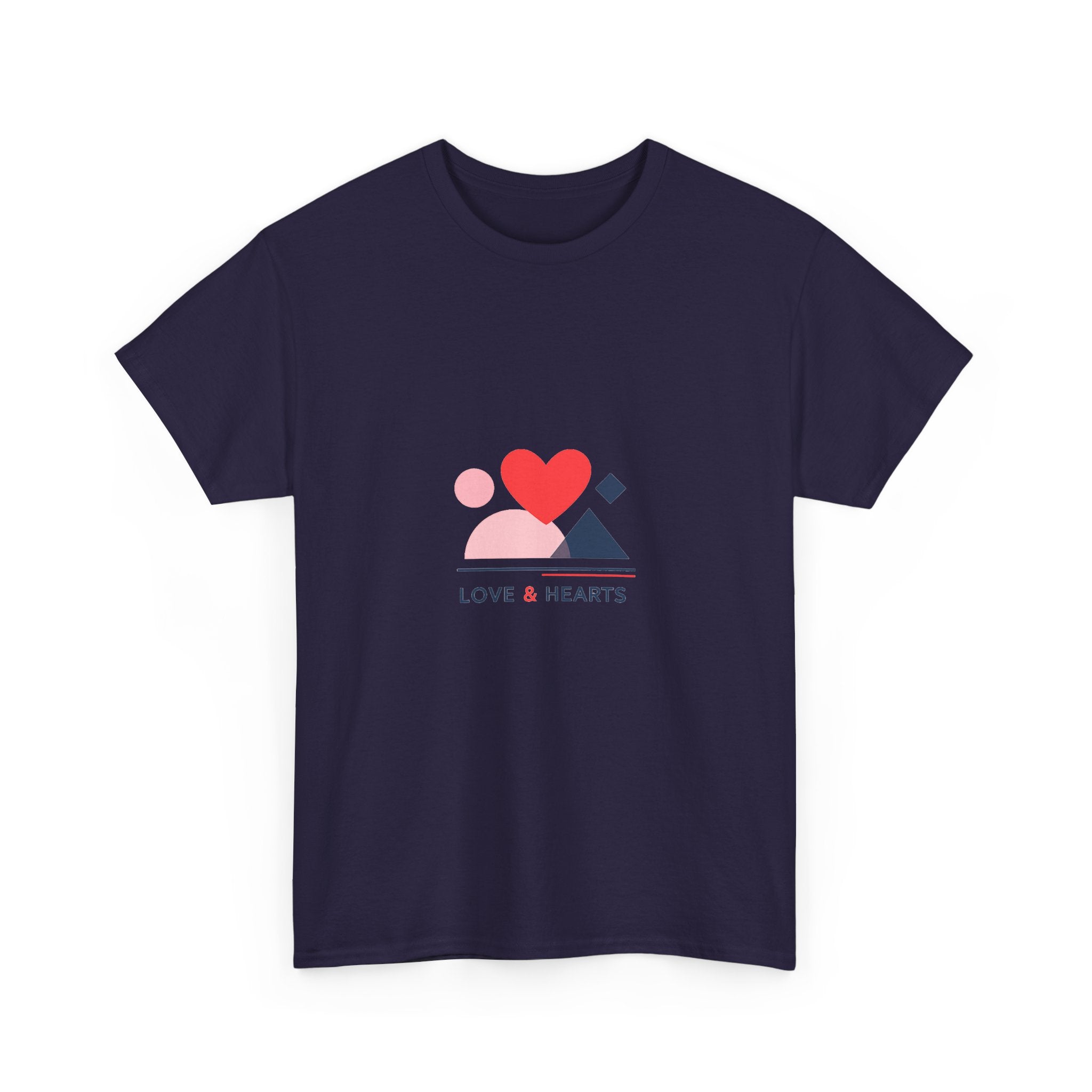 Valentine's Day Shirt for Him or Her – Modern Heart Design Tee