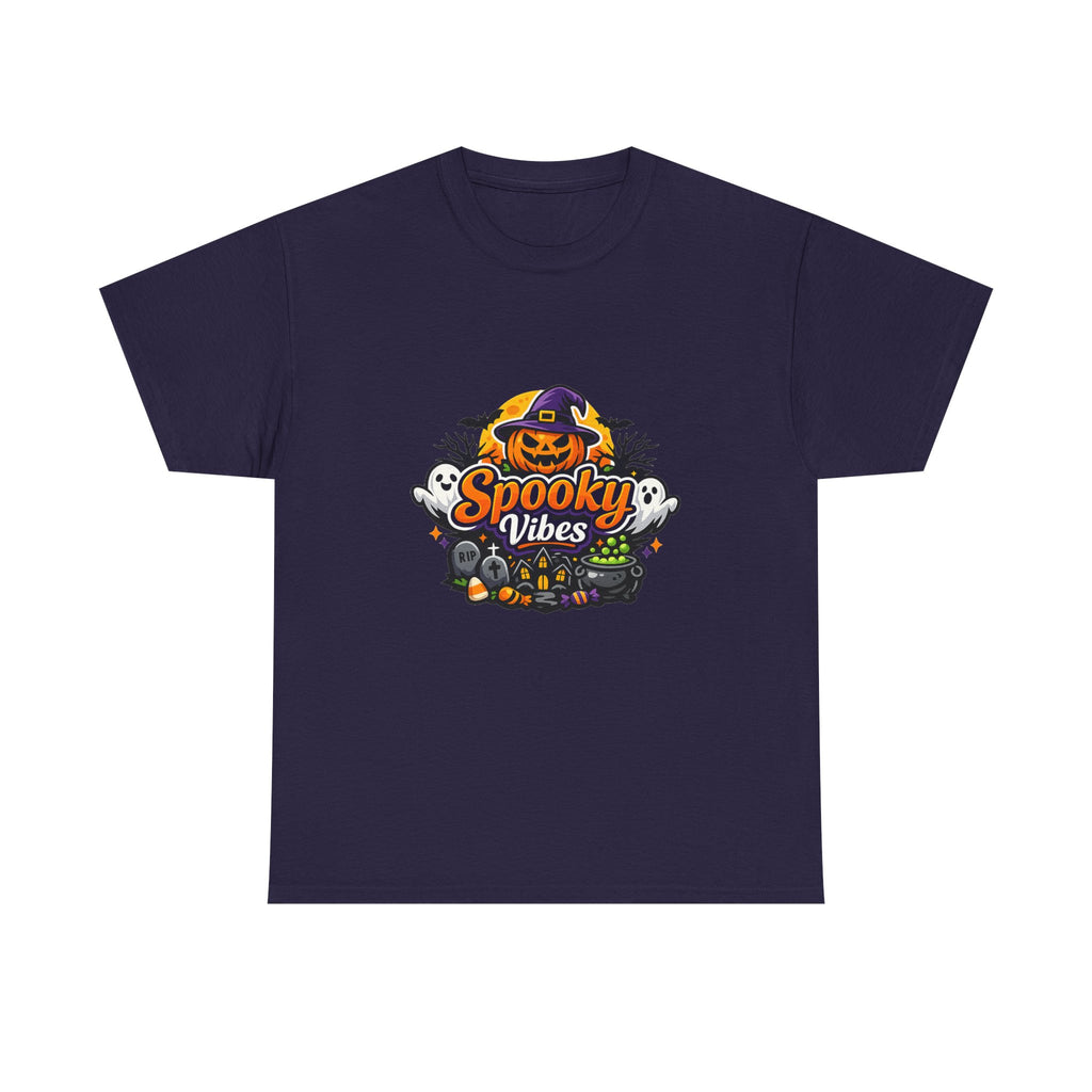 Halloween Shirt for Adults — Midnight Pumpkin Mandala Design Tee