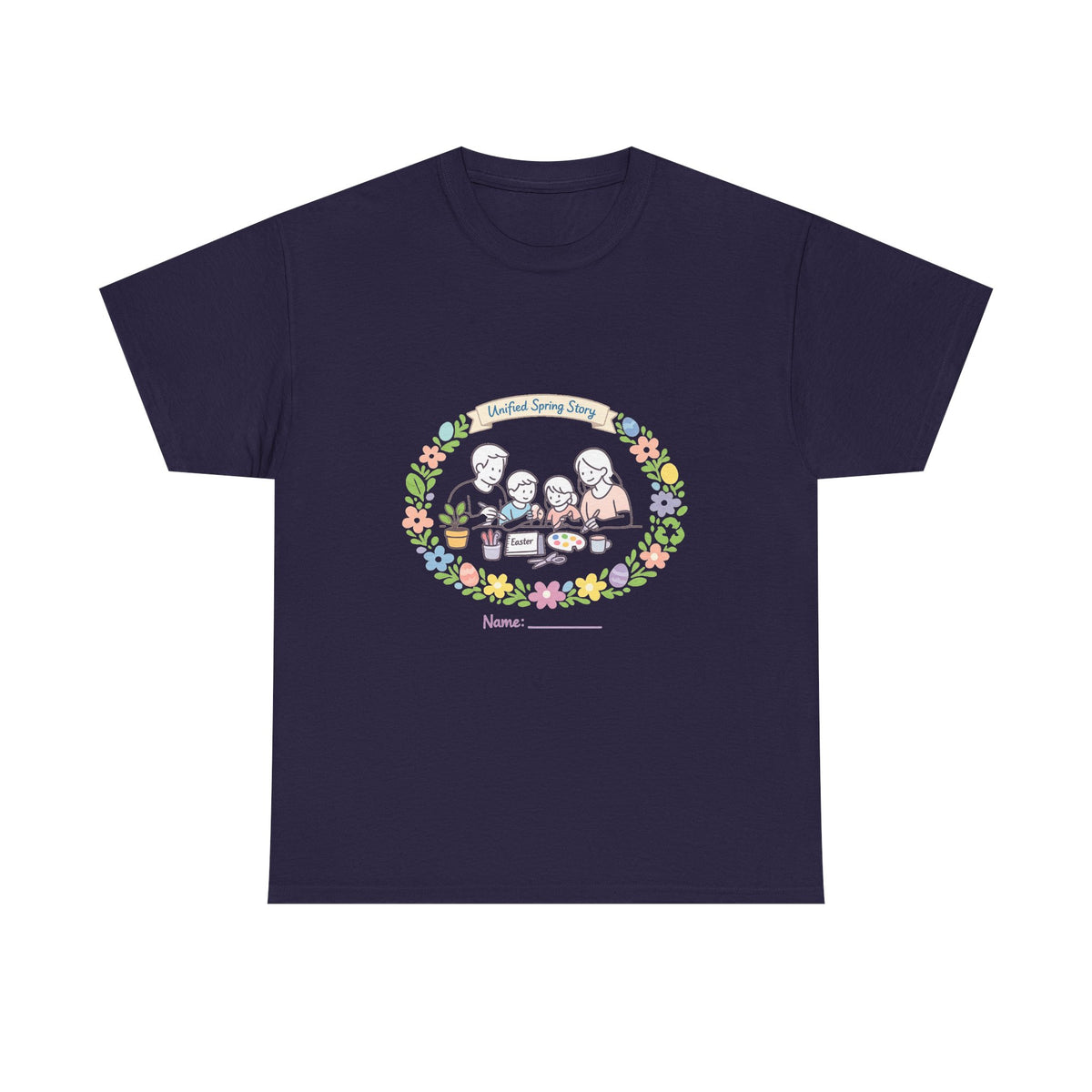 Easter Sunday Gift Shirt for Women - Spring Bunny Art