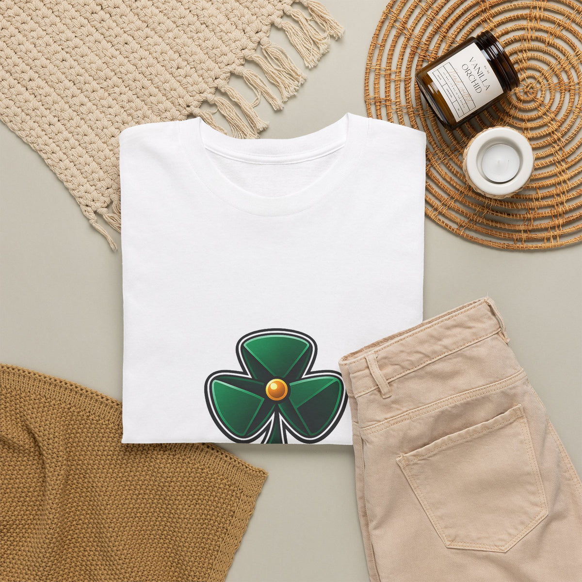 St. Patrick's Day Unisex Graphic Tee - Shamrock Celtic Print