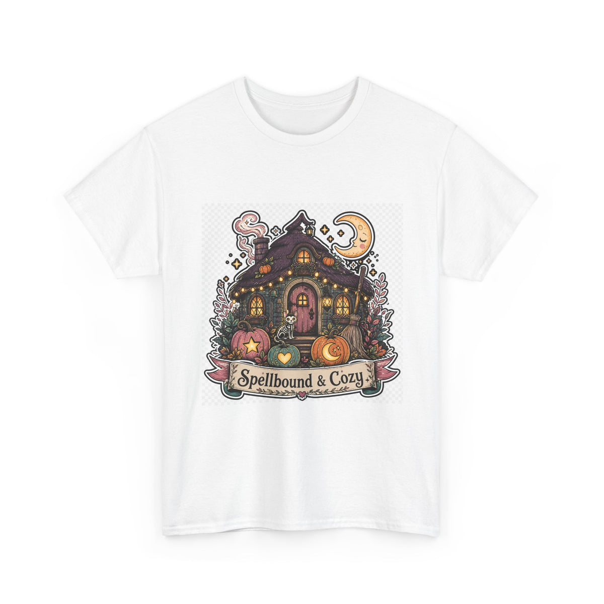 Halloween Retro Witch Cat Shirt — Spooky Gift for Adults