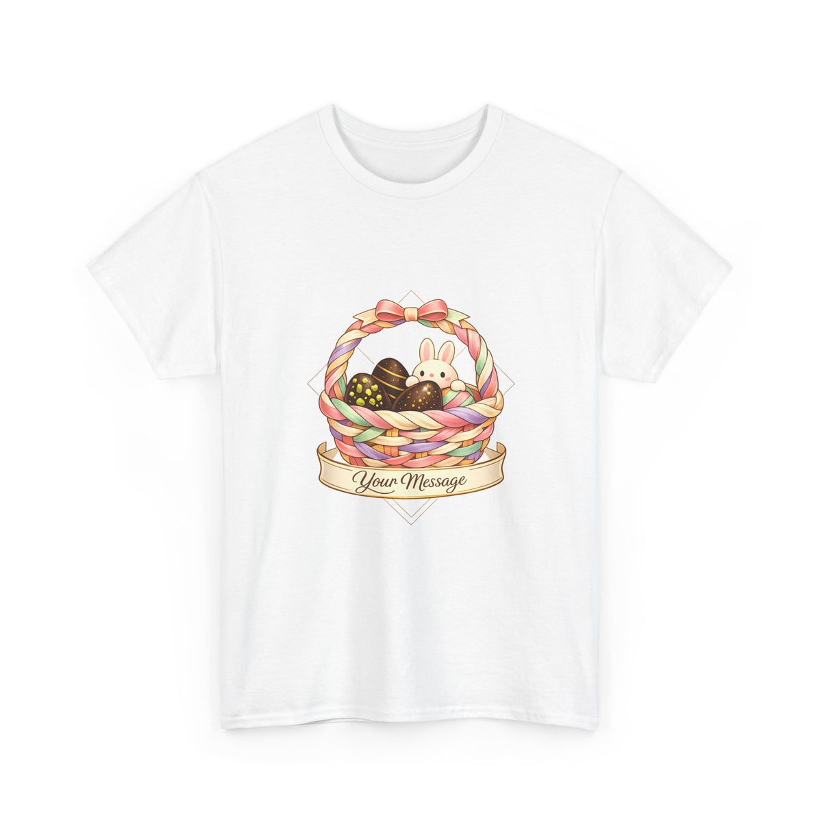 Easter Sunday Shirt for Women - Cheerful Bunny & Eggs Design