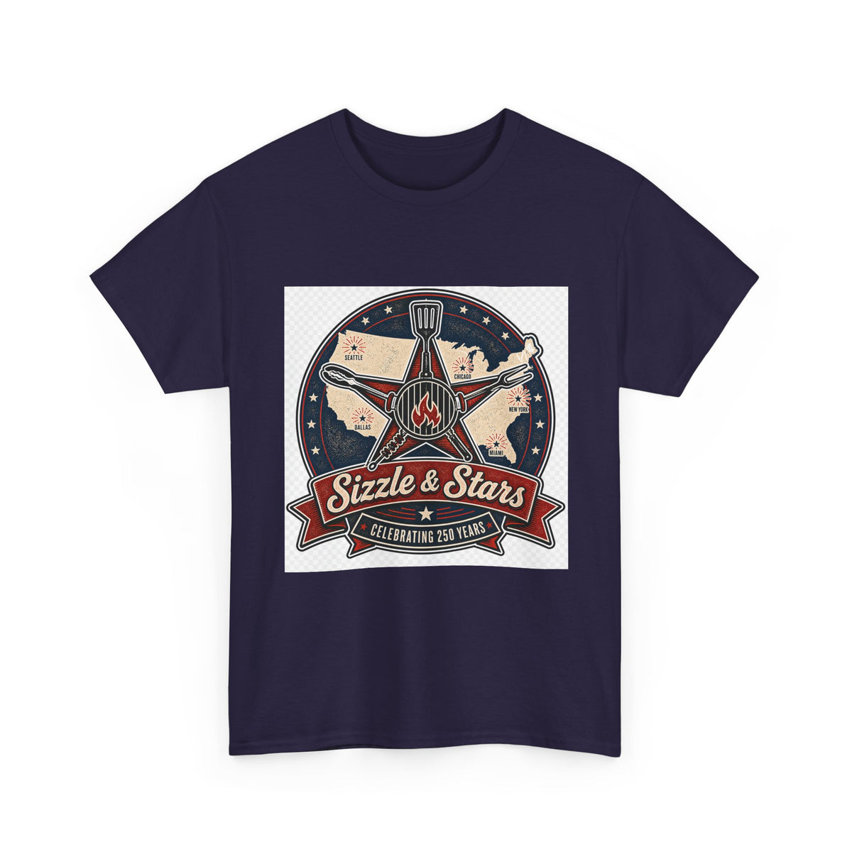 Independence Day Fireworks Tee - Patriotic Graphic Shirt