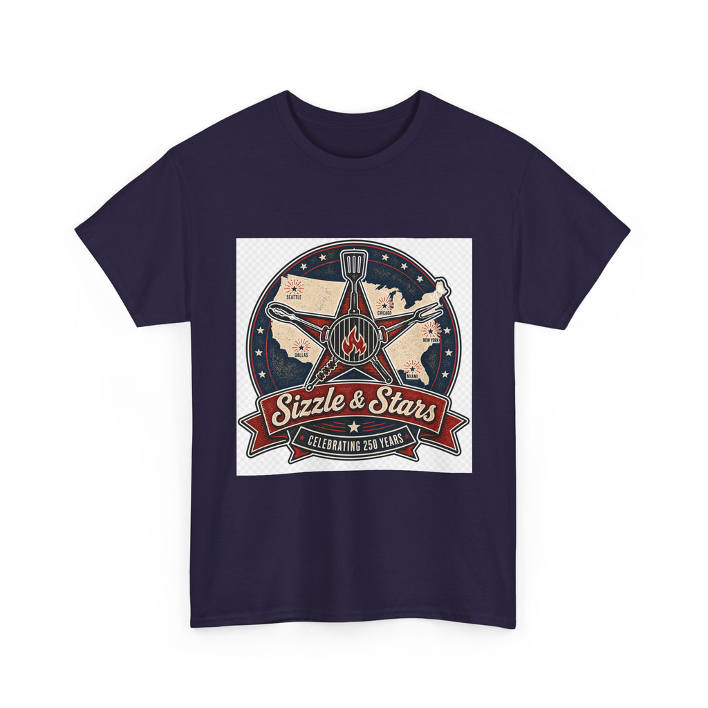 Independence Day Fireworks Tee - Patriotic Graphic Shirt