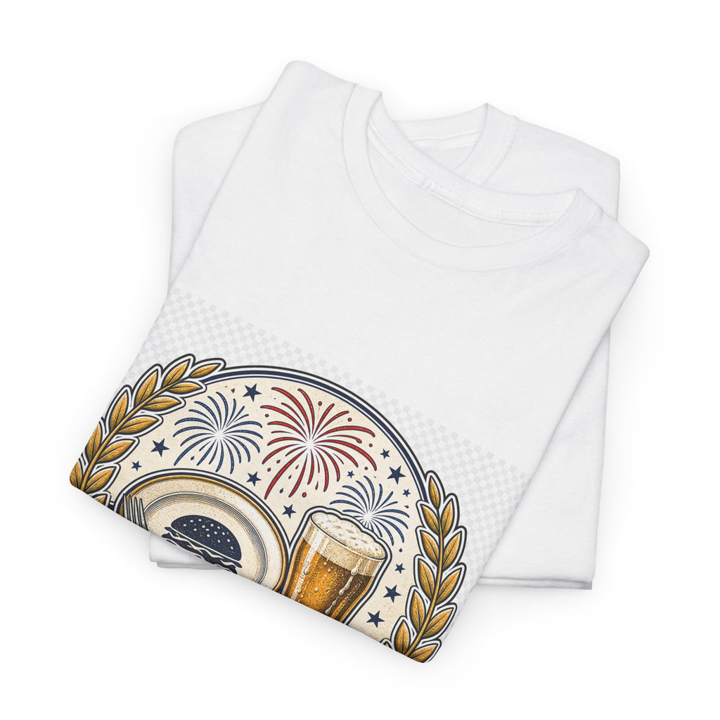 Independence Day Retro Flag Tee – Patriotic Gift for Adults