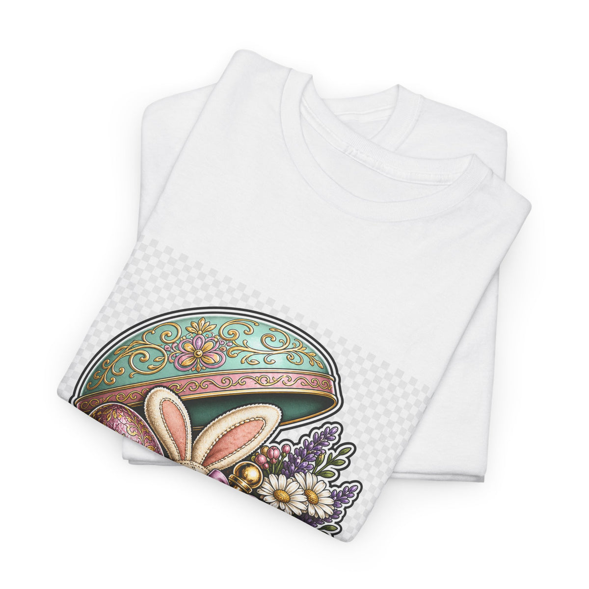 Easter Sunday Floral Bunny T-Shirt - Family Gift Tee