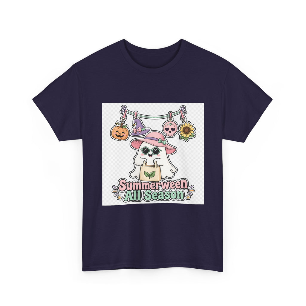 Halloween Cat Ghost Shirt — Cute Spooky Tee for Cat Lovers