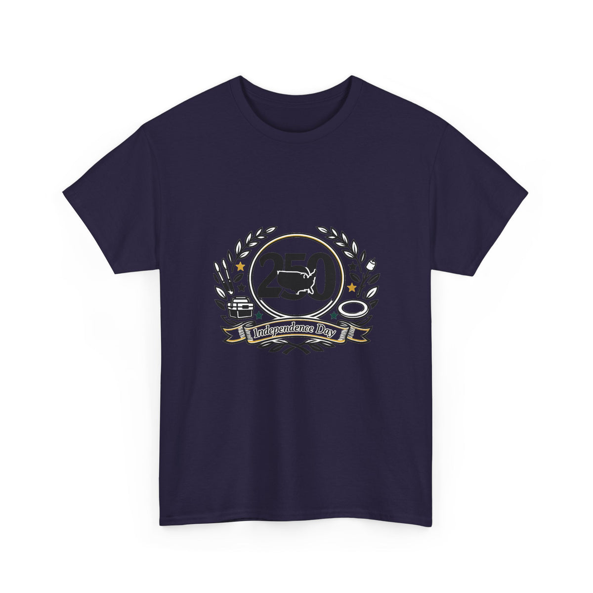 Independence Day Patriotic Tee featuring Fireworks & Flag Design