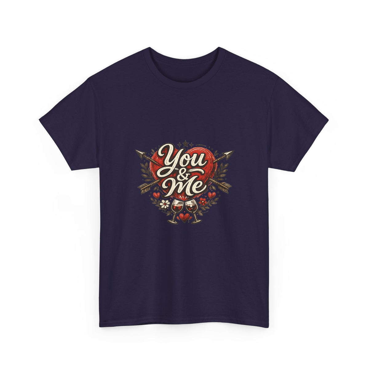 Valentine's Day Shirt for Him or Her — Geometric Heart Gift Tee