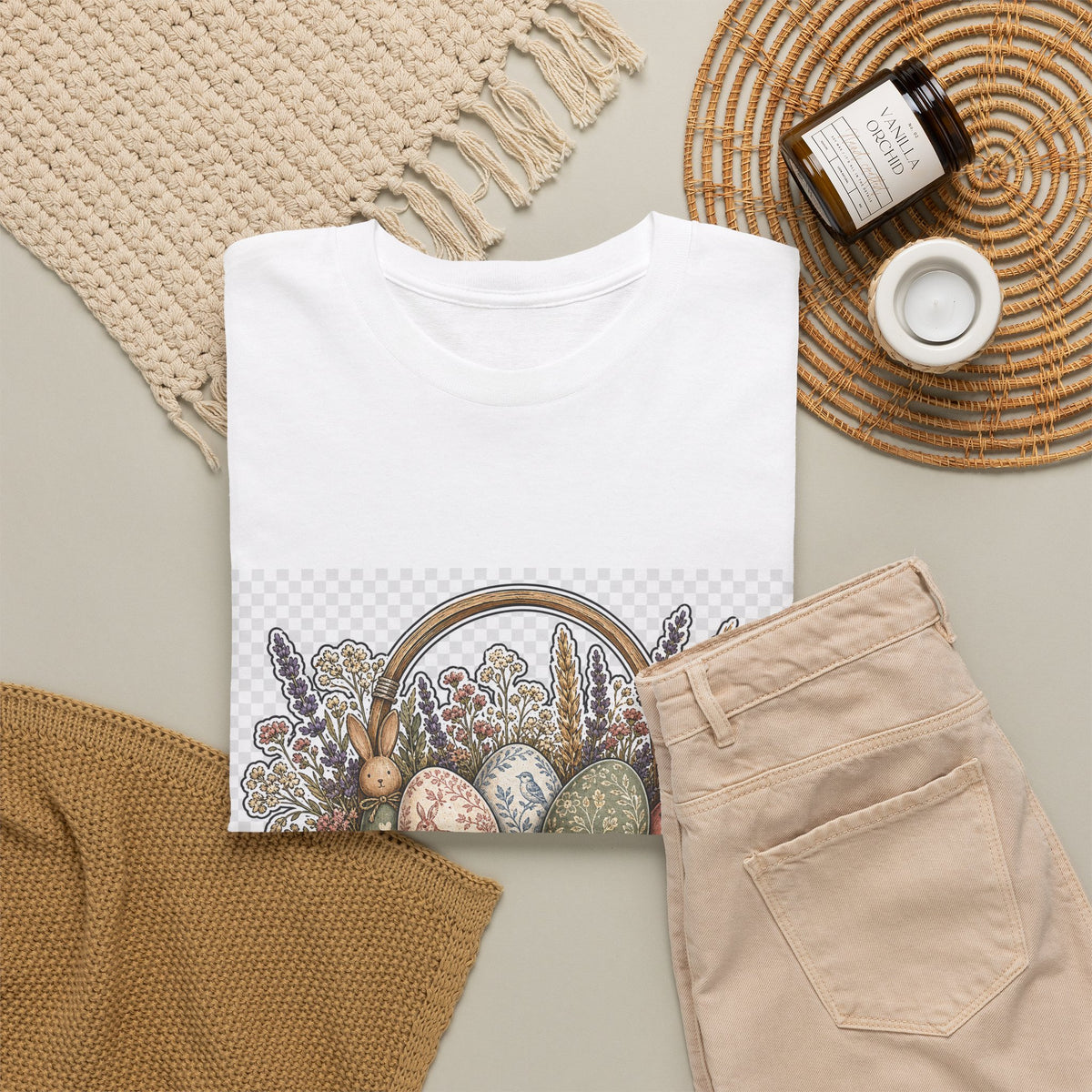 Easter Sunday Shirt - Spring Bunny Graphic Tee for Family