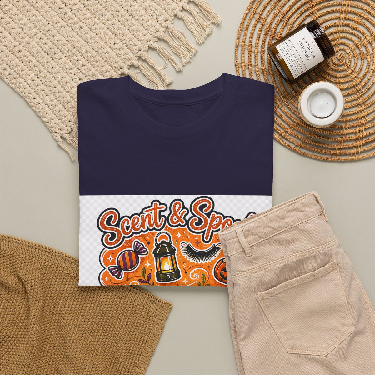 Halloween Shirt for Cat Lovers - Spooky Moon Graphic Tee
