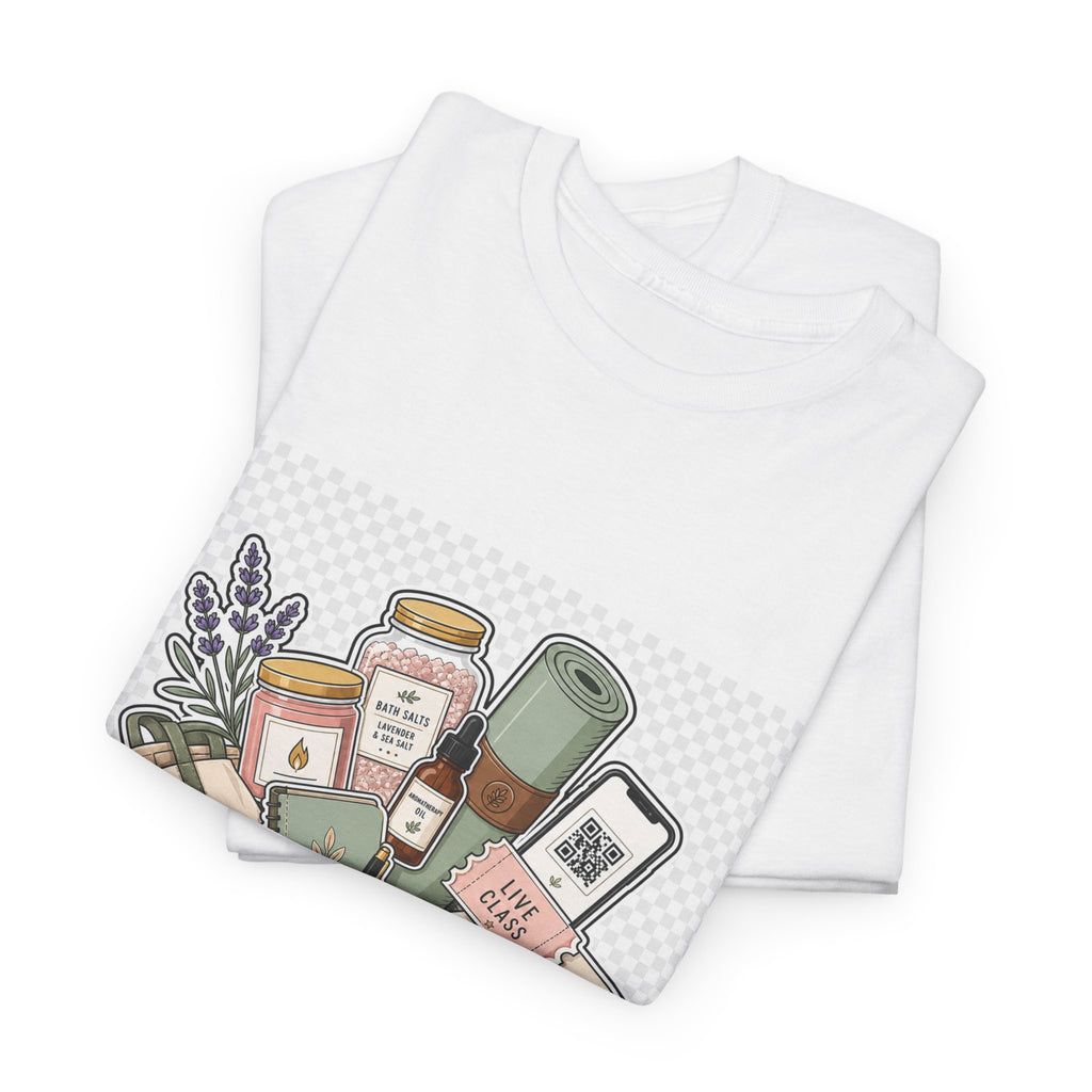 Mother's Day Floral Heart Tee - Gift for Mom, Cotton Graphic