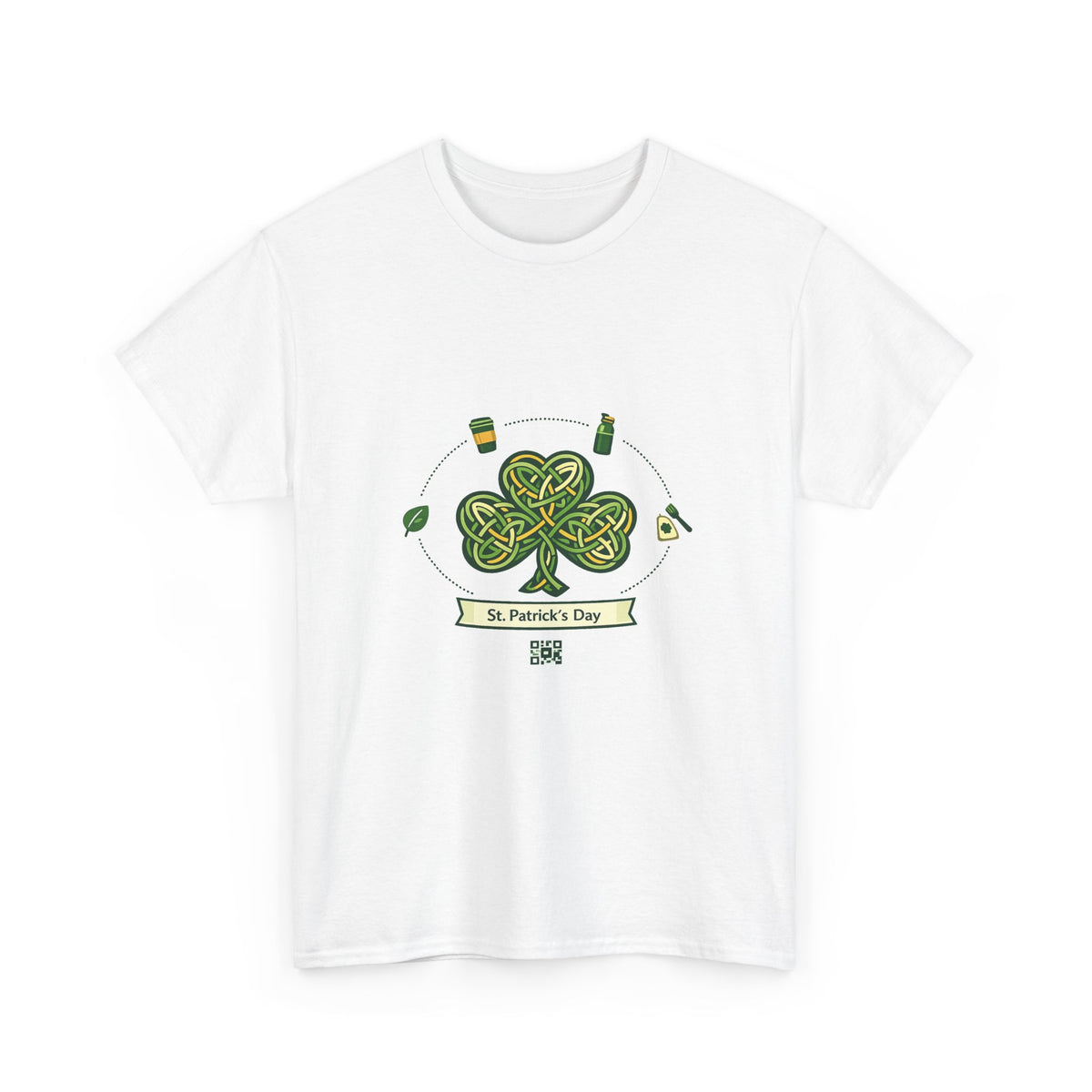 St. Patrick's Day Shirt — Green Shamrock Art for Friends